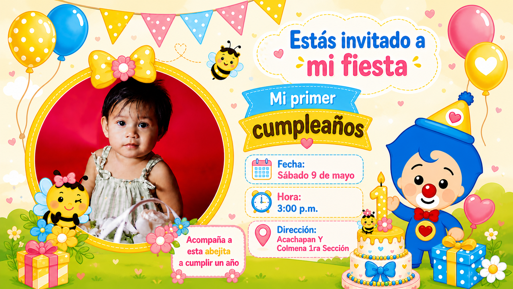 Invitación de cumpleaños de Allison
